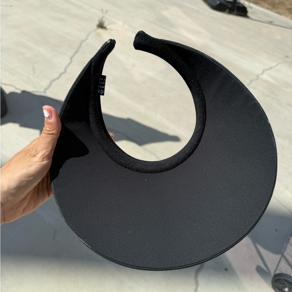 Black Sun Visor Hat - Picture 3 of 5